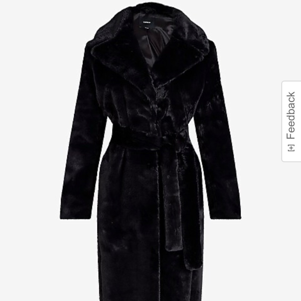 Faux fur coat